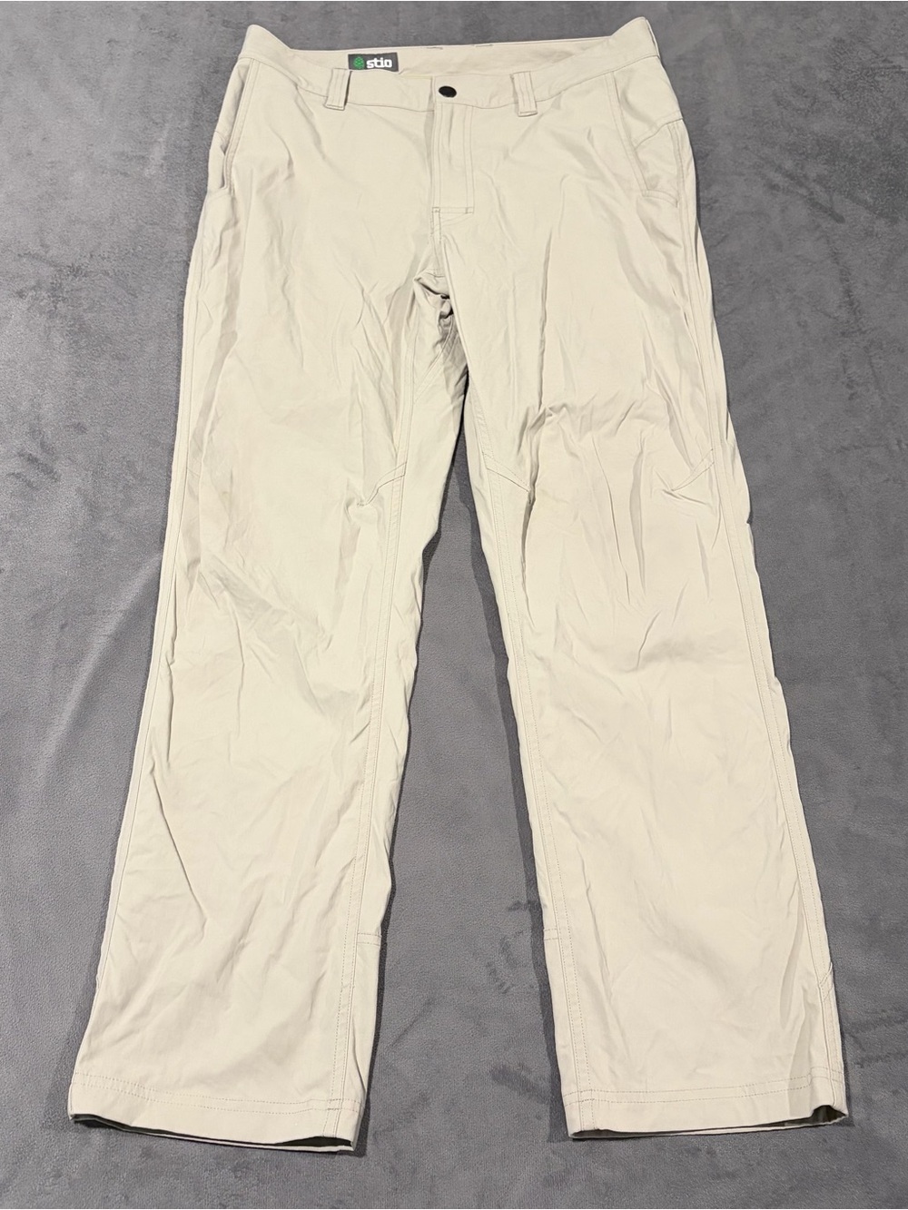 Stio Pants Mens 31 Beige Coburn Nylon Stretch Chino Hiking Outdoors